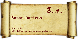 Botos Adrienn névjegykártya